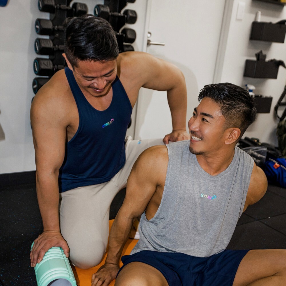 GYMUP 側開訓練背心 07 經典灰