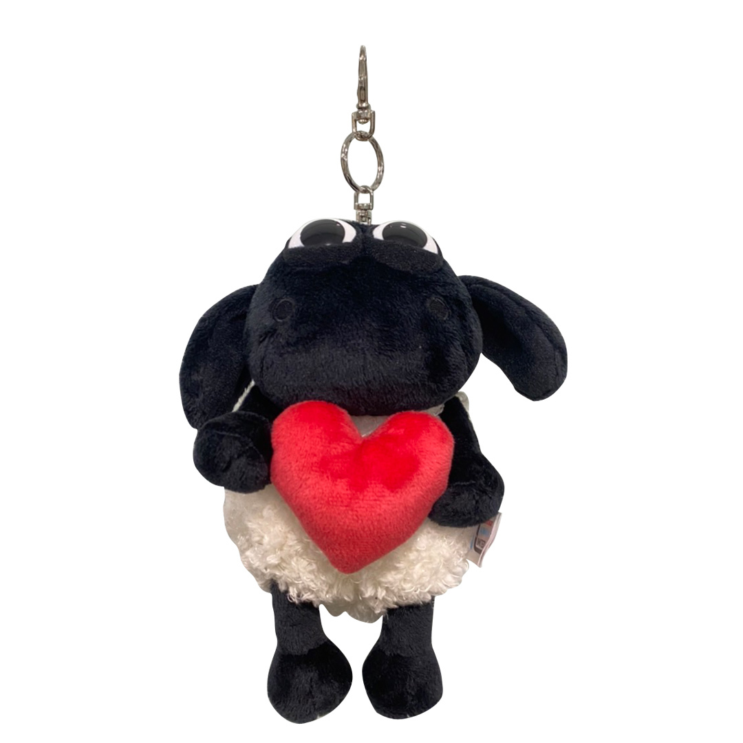 《笑笑羊》NICI 20cm愛心堤米坐姿玩偶鑰匙圈