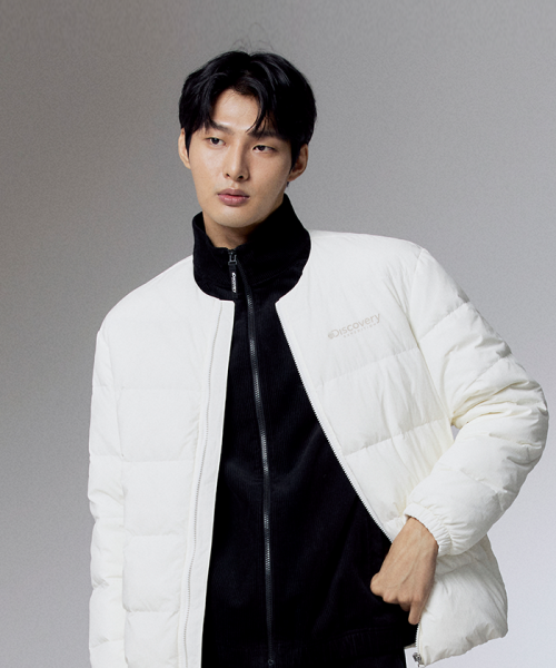 韓國代購 Discovery Expedition Pictor U 鵝絨輕質 外套 男女 白 FEB-