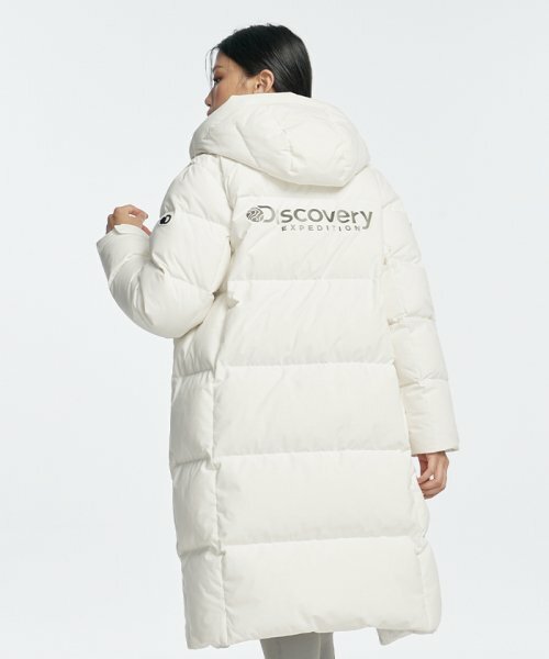 韓國代購 Discovery Expedition Leicester G RDS 鵝絨 女 長款外套 白