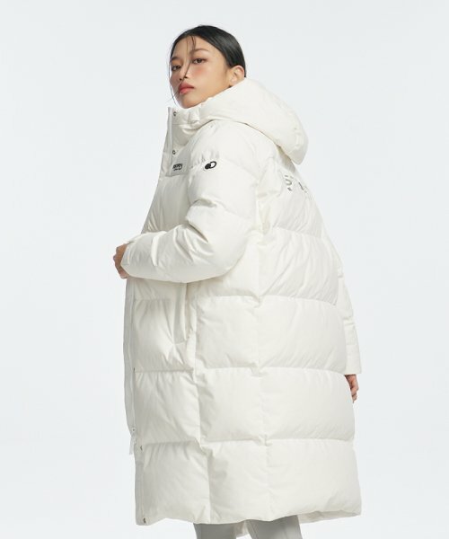 韓國代購 Discovery Expedition Leicester G RDS 鵝絨 女 長款外套 白