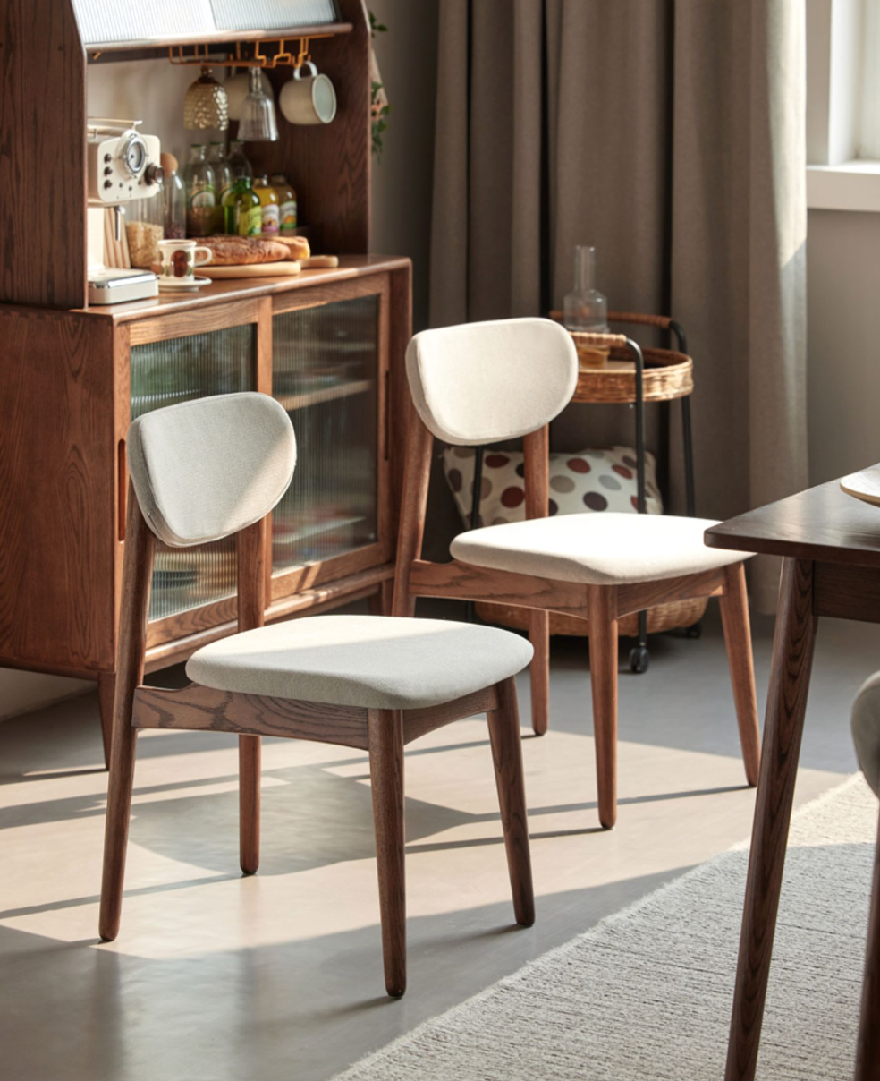 萊茵胡桃餐椅A款 LY-H6121