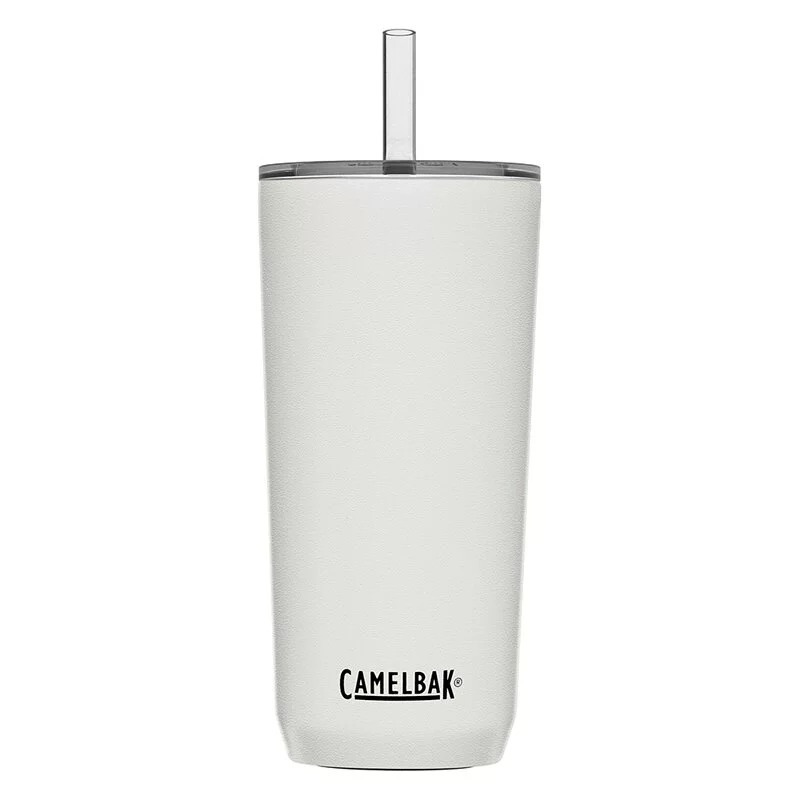 【CamelBak】600ml Straw Tumbler 雙層不鏽鋼吸管杯(保冰)-白、瀉湖藍、灰藍