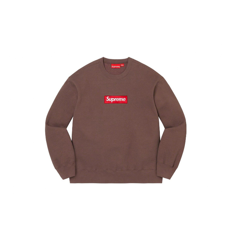 Supreme Box Logo Crewneck (FW22) 經典BOXLOGO衛衣棕[海外代購]