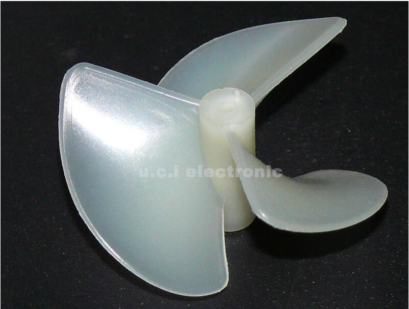 【UCI電子】(Z-1) 2mm三葉船槳 DIY科技模型船槳 電動尼龍船槳 螺旋槳全浸槳 2*42mm