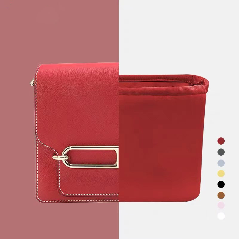 適用於hermes-roulis愛馬仕豬鼻子內膽包內襯綢緞收納包-