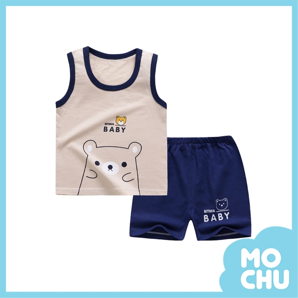 (90cm現貨)BABY熊背心套裝