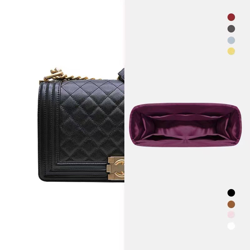 適用chanel香奈兒leboy內膽包內襯袋進口緞綢整理收納包