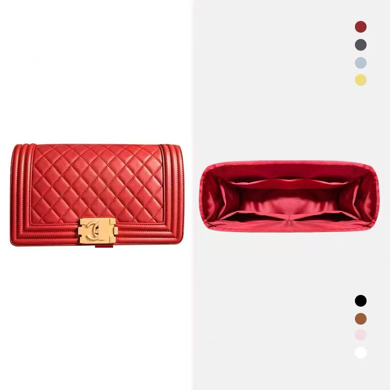 適用chanel香奈兒leboy內膽包內襯袋進口緞綢整理收納包