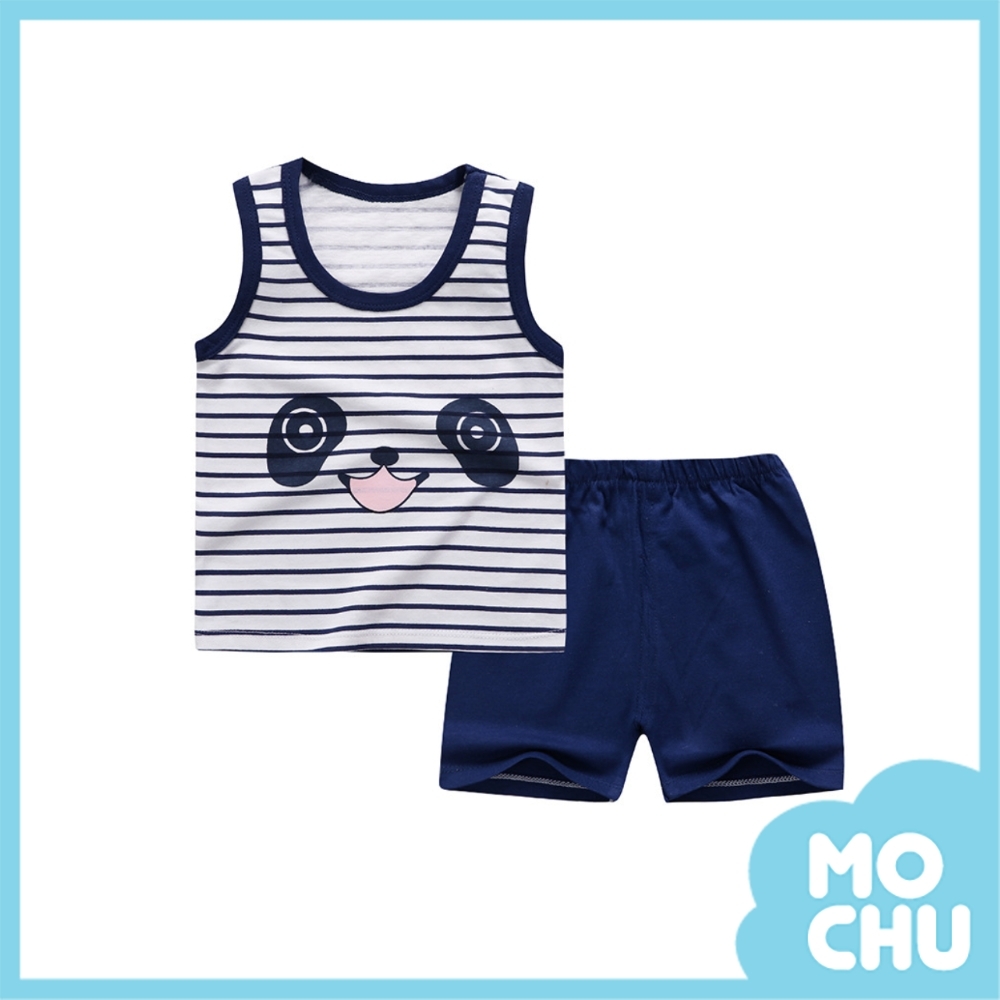 黑眼圈熊貓背心套裝