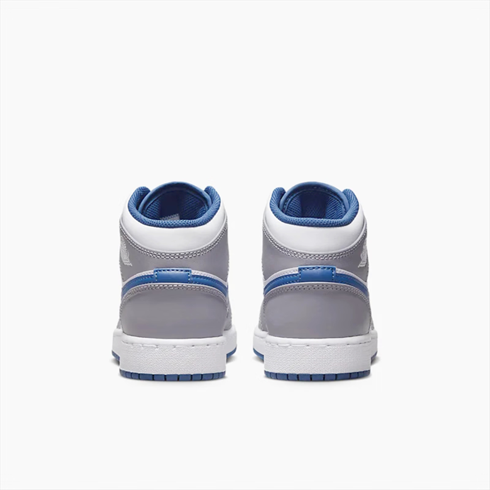 Air Jordan 1 Mid True Blue (GS) 水泥灰藍灰藍喬丹女鞋大童DQ8423-0