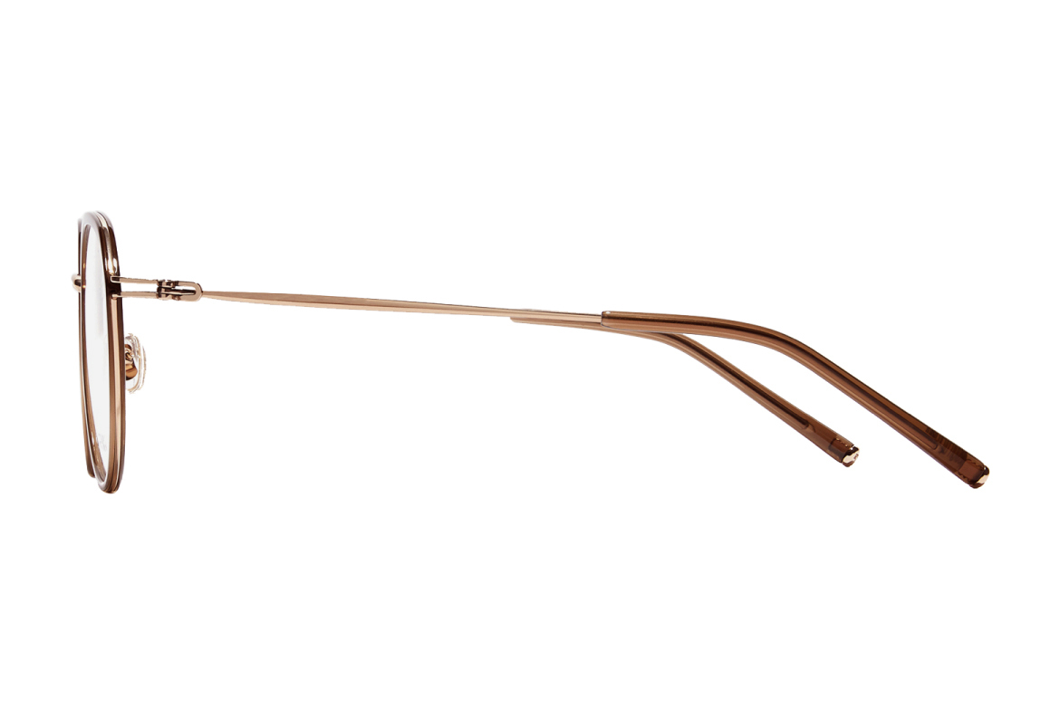 メガネ CARIN Olson P C4 Olsen P C4 CARIN光學眼鏡-OLSEN P C4_透棕-玫瑰金-韓國眼鏡品牌