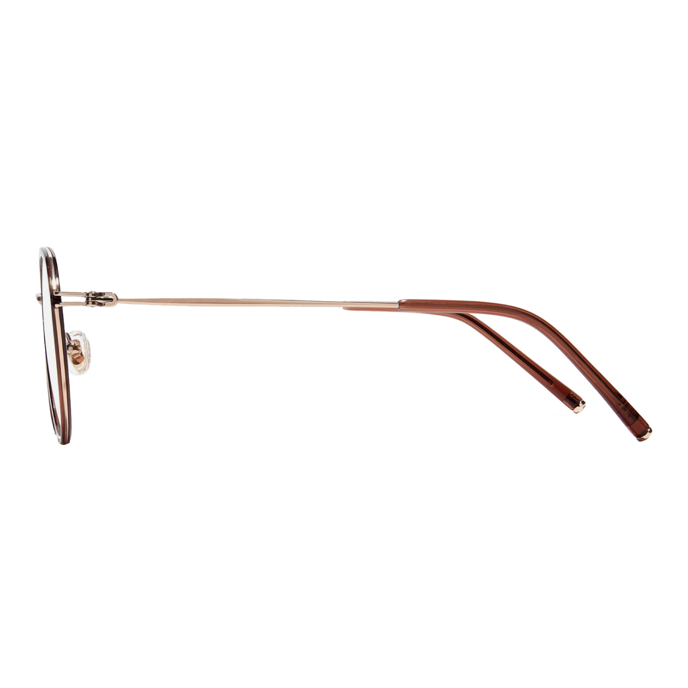 メガネ CARIN Olson P C5 Olsen P C5 CARIN光學眼鏡-OLSEN P C5_透深棕-玫瑰金-韓國眼鏡品牌