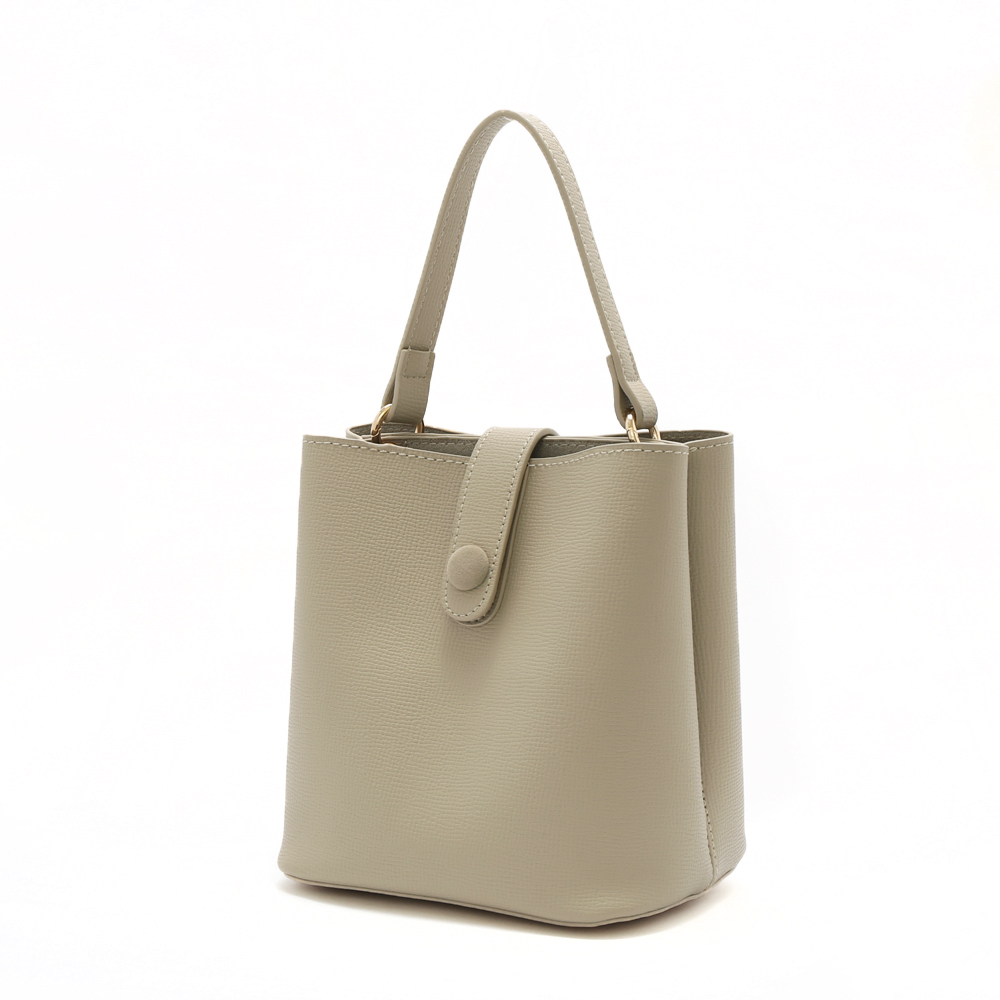 好感日常手提2WAY水桶包 #淺米