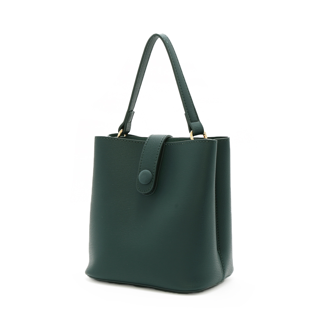 好感日常手提2WAY水桶包 #墨綠