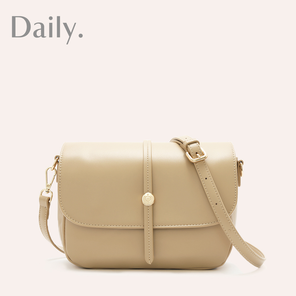 好感日常知性百搭斜背包(大) #奶茶