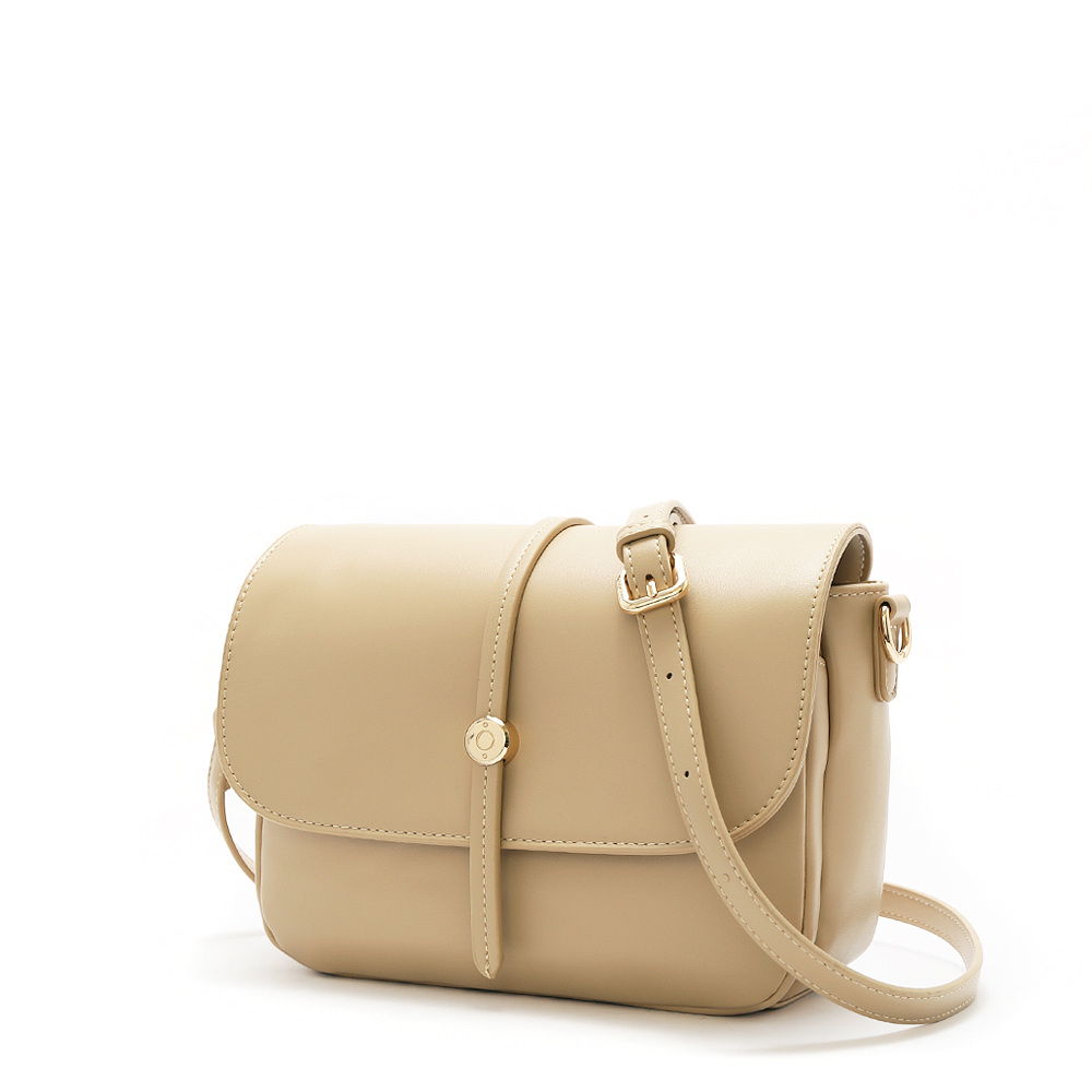 好感日常知性百搭斜背包(大) #奶茶