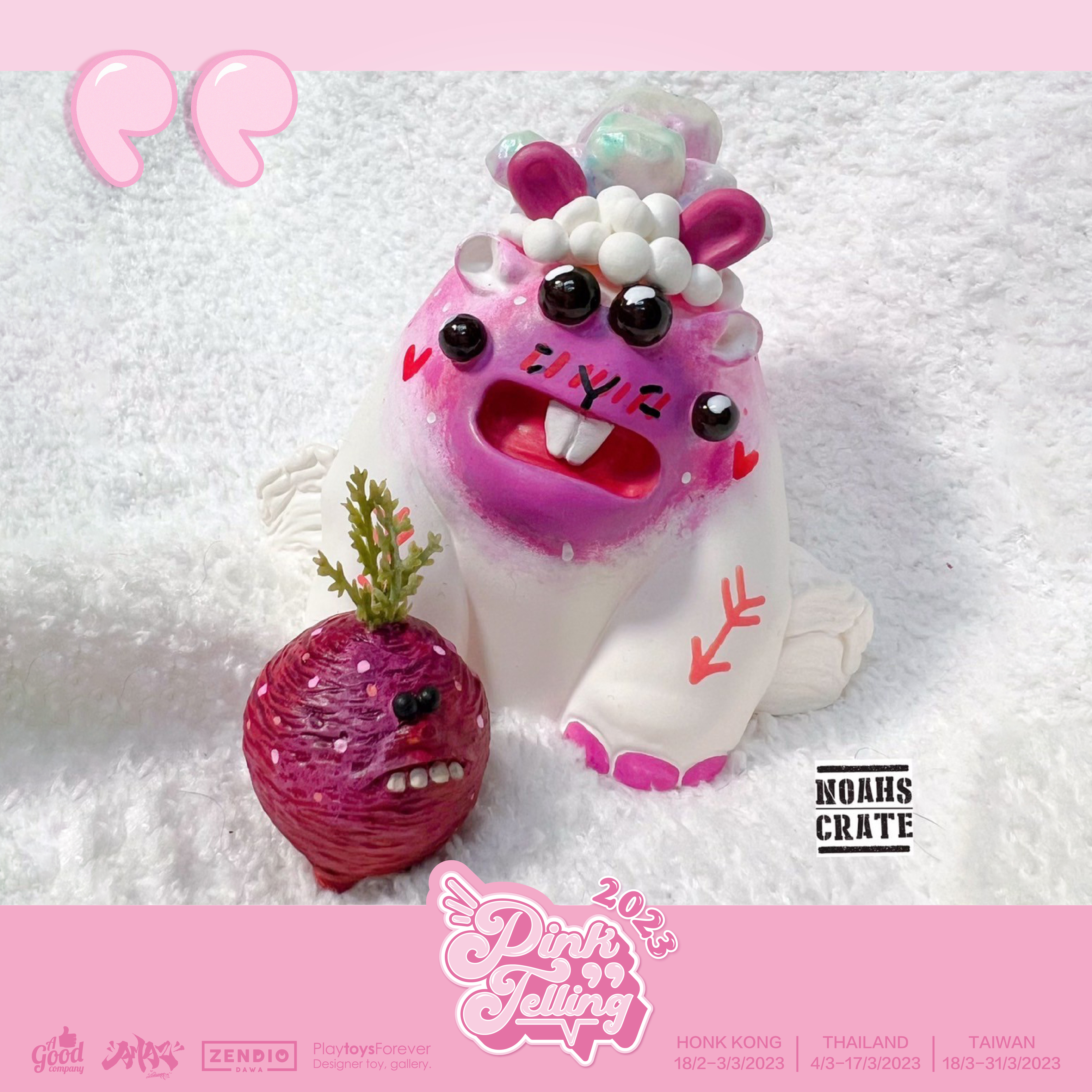 |Pink Telling| Noah's Crate Studio － 粉紅兔子帕波