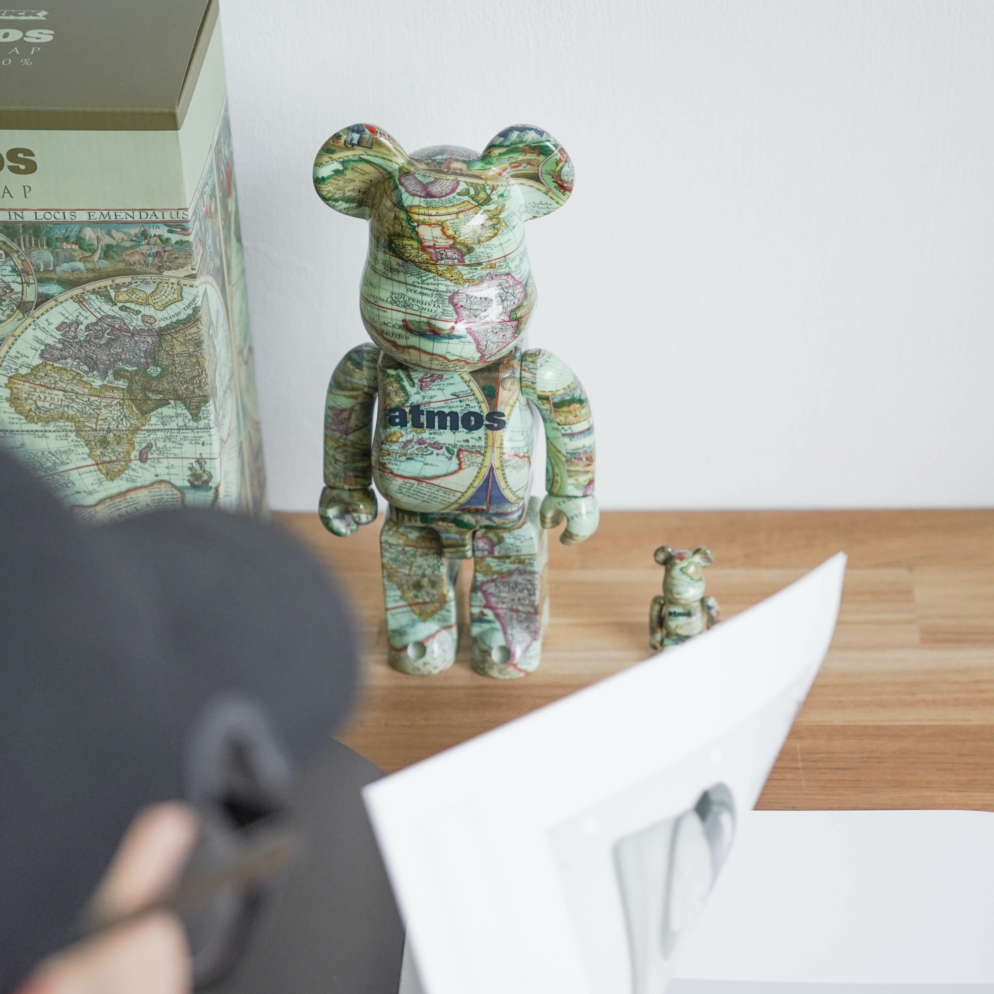 BE@RBRICK atmos AGED MAP 100% & 400%-