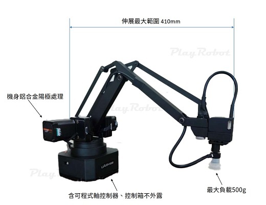 uArm Swift Pro 標準4自由度のメタルロボットアーム - RobotShop