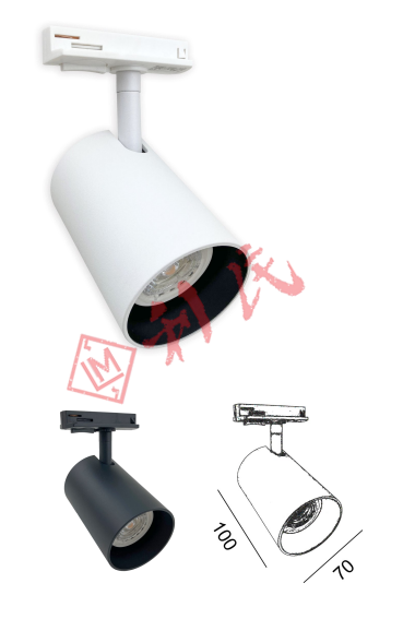 TL-S09-1990 GU10 路軌燈殼 (白色/黑色)