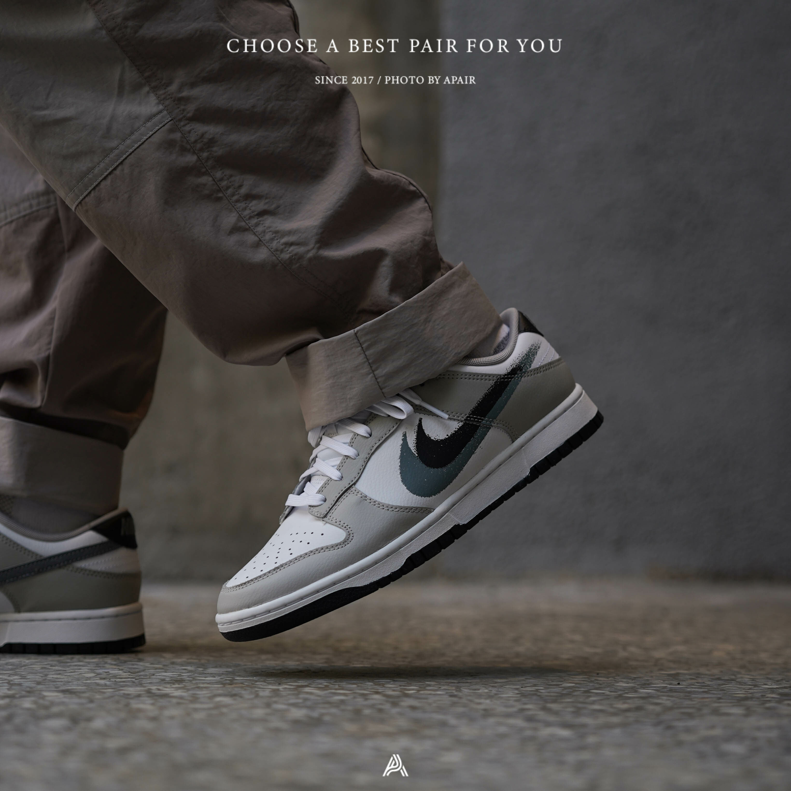 【APAIR】預購 Nike Dunk Low Stencil Swoosh 雙勾 薄荷巧克力 FD0661-100