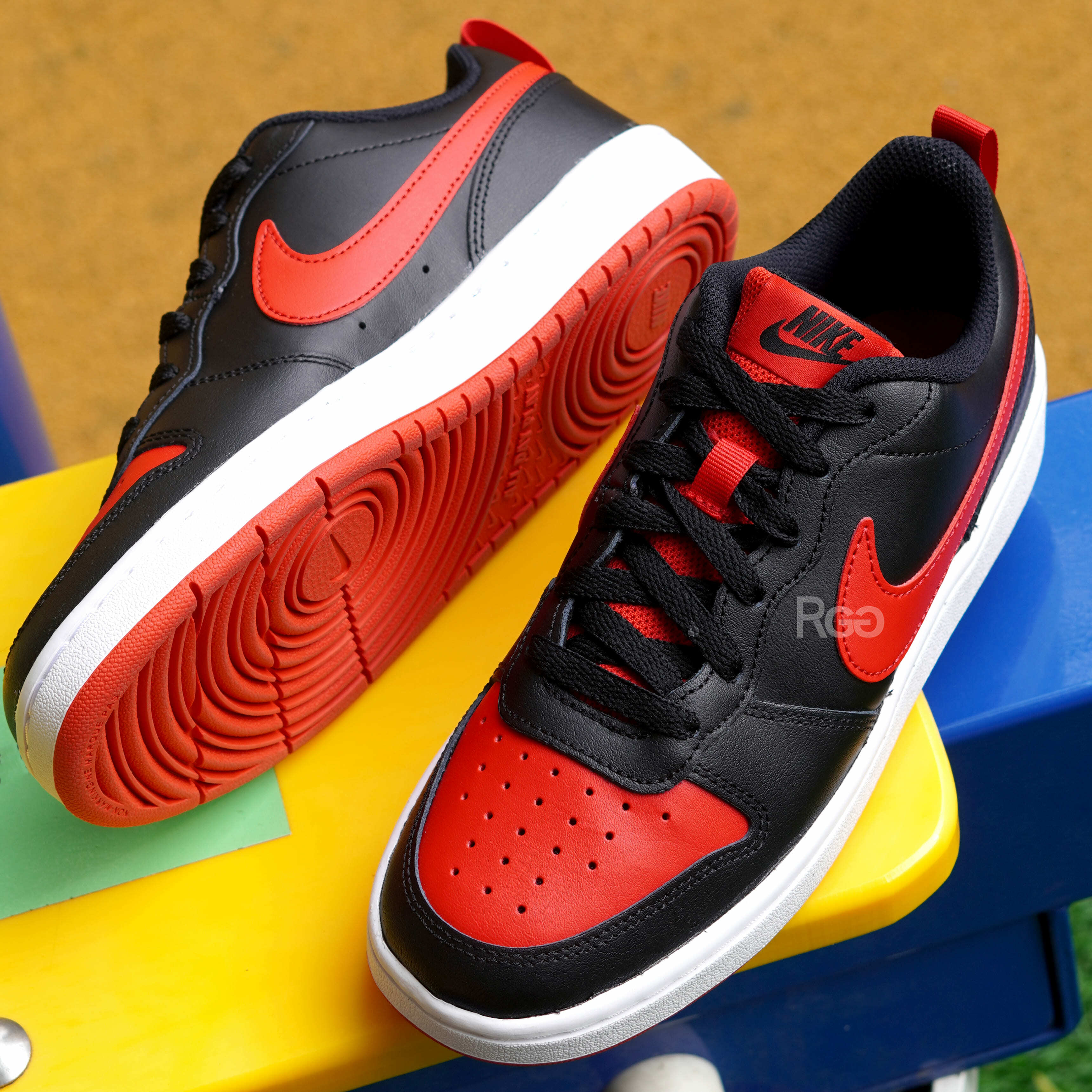 Nike Court Borough Low 2 (GS) 黑紅 小Dunk (BQ5448-007)