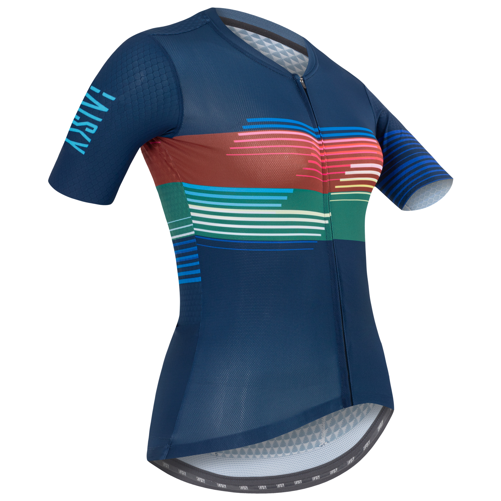 女款空力短車衣 疾速 藍