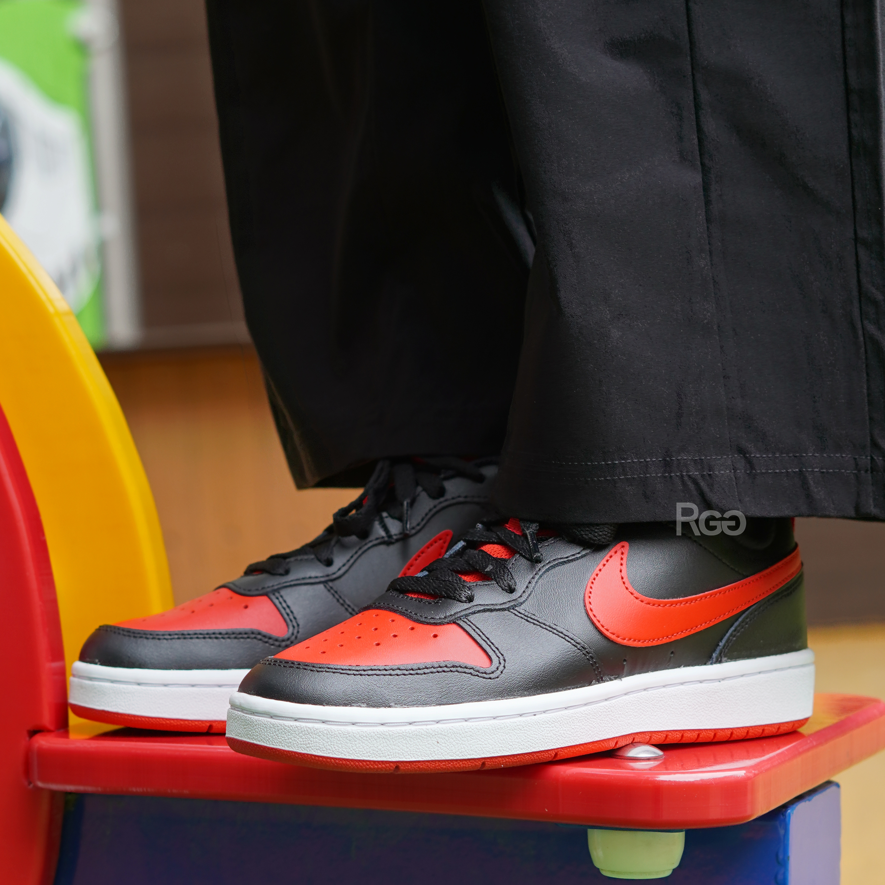 Nike Court Borough Low 2 (GS) 黑紅小Dunk (BQ5448-007)