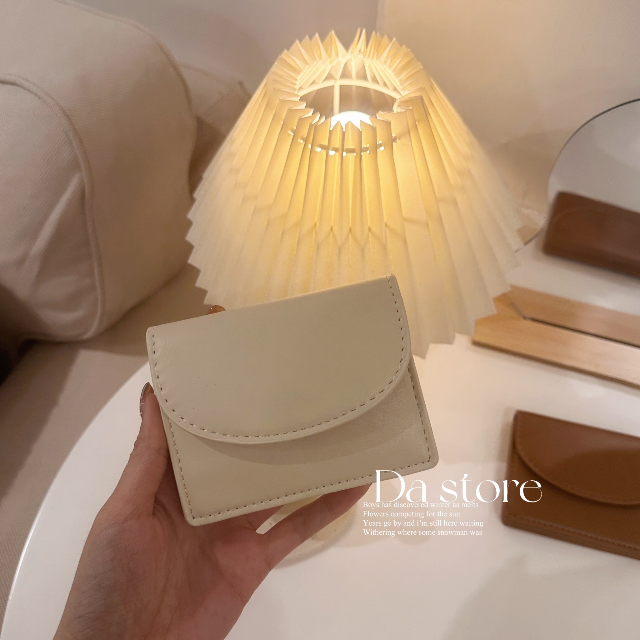 命定皮革信封半月短夾/七色【B0221555】