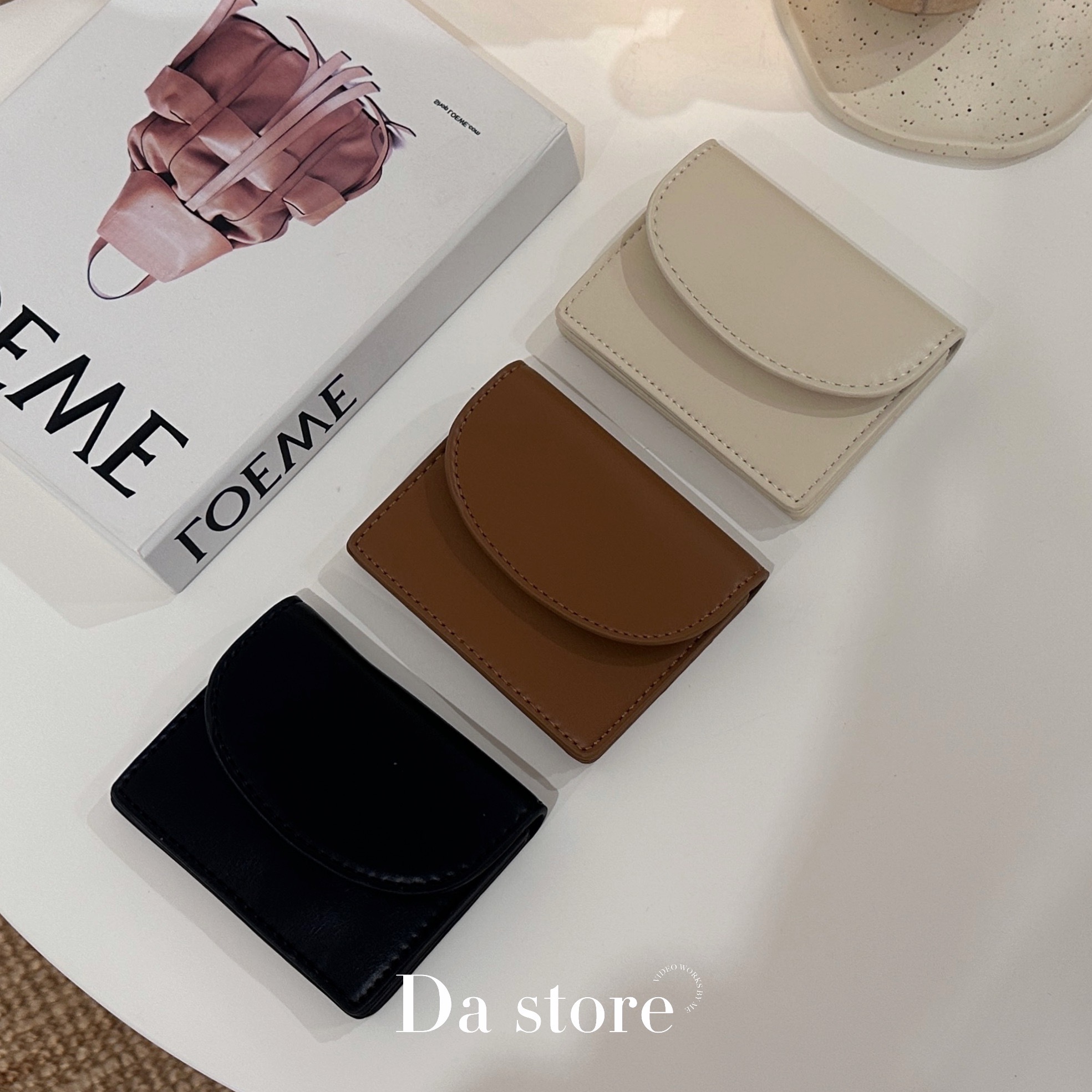 命定皮革信封半月短夾/七色【B0221555】