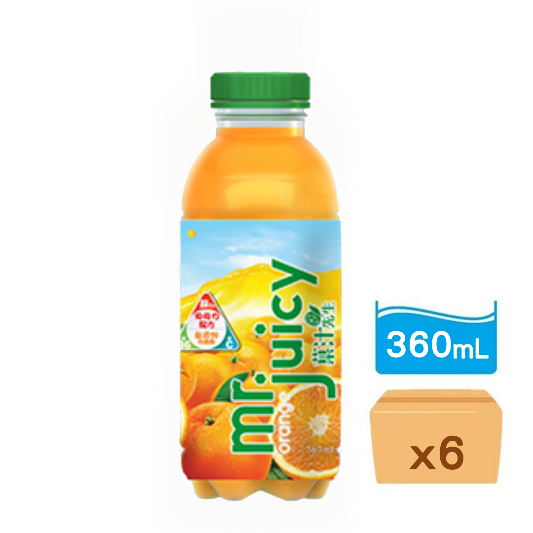 菓汁先生-橙汁 360ml x 6支