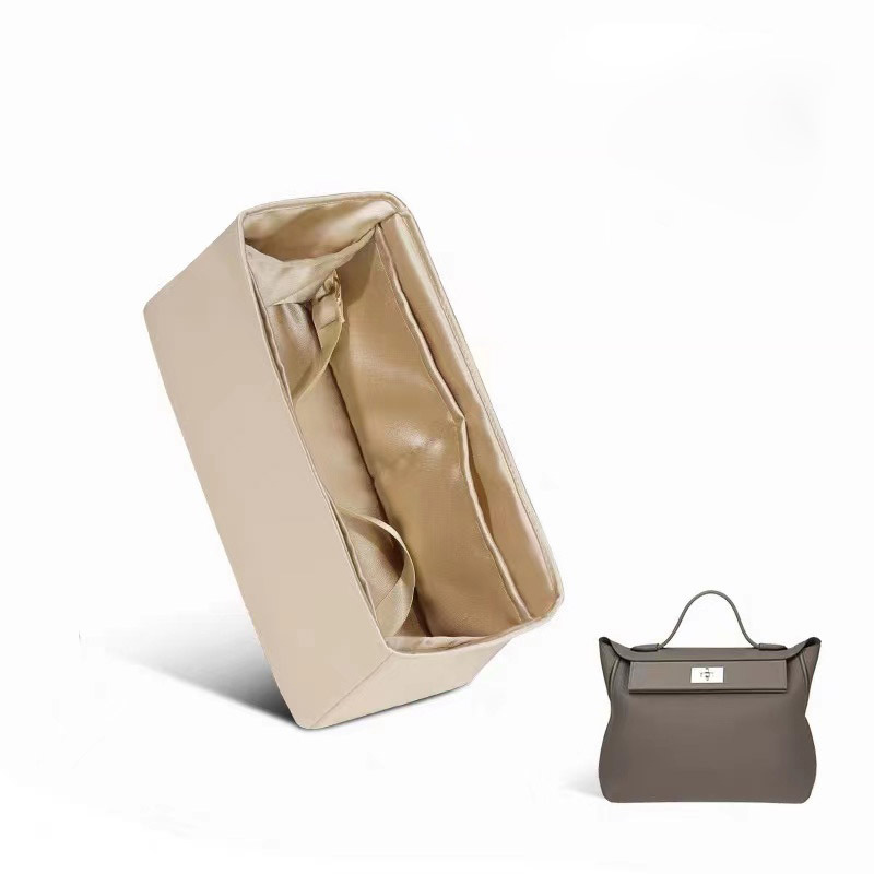 適用於hermes愛馬仕kelly2424內膽包mini-2935緞綢收納包