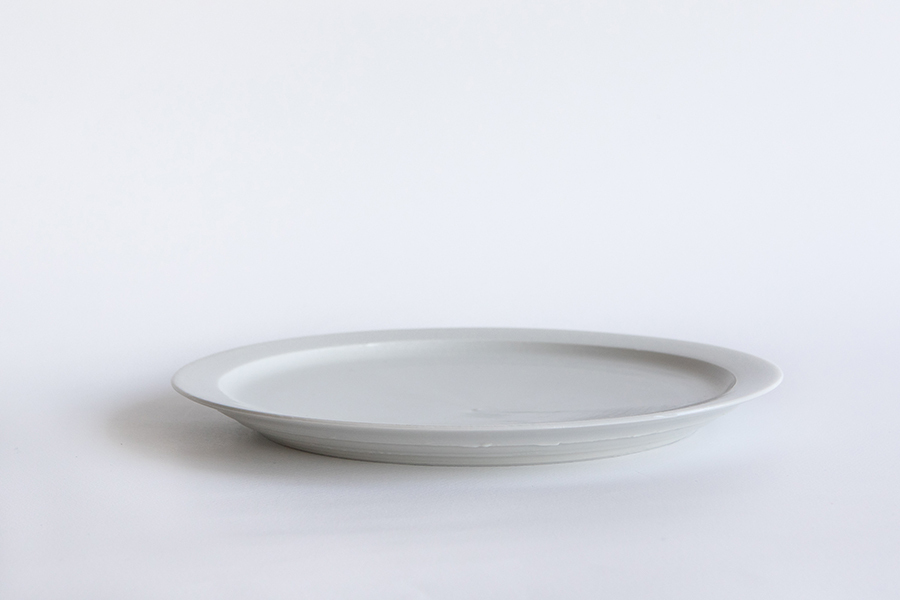 吉田直嗣-蛋糕盤 白 大