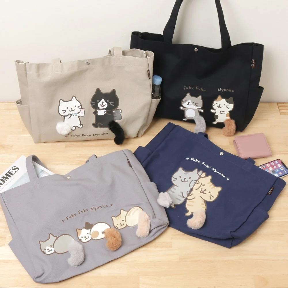 貓貓毛毛尾巴tote bag