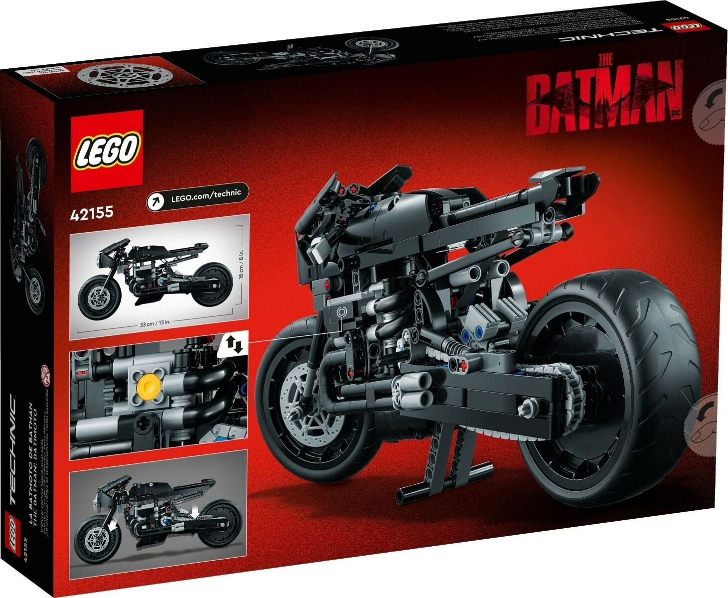 樂高 LEGO Technic 42155 : THE BATMAN – BATCYCLE™ 蝙蝠俠 蝙蝠機車