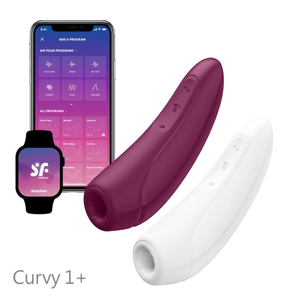 德國 Satisfyer Curvy 1+ APP遠端遙控 陰蒂震動吸吮器
