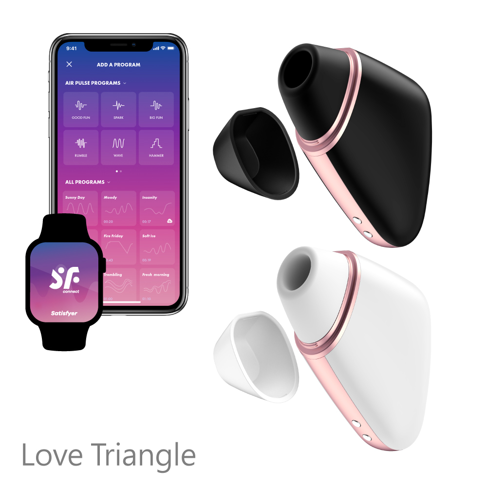德國 Satisfyer Love Triangle APP遠端遙控 陰蒂震動吸吮器