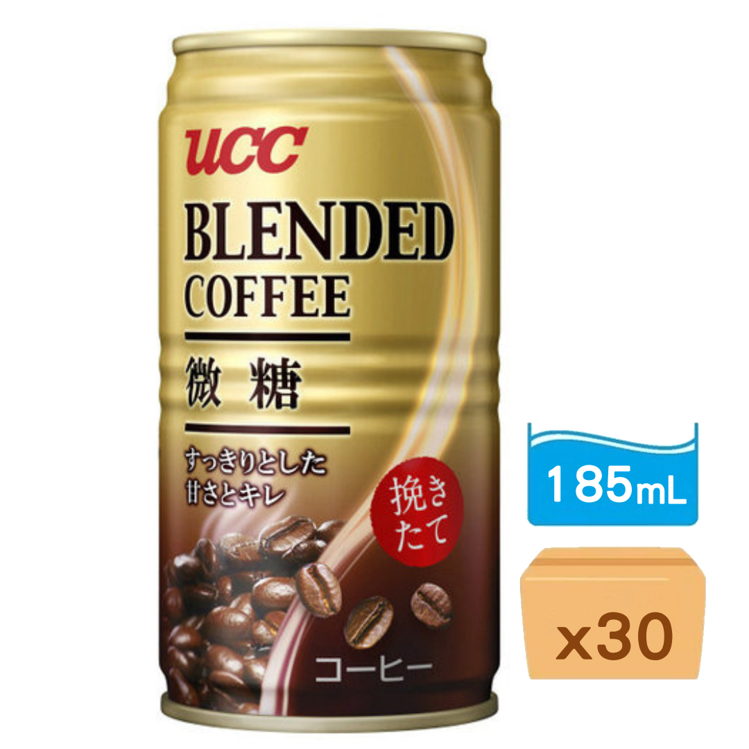 UCC微糖咖啡 185ml x 30罐