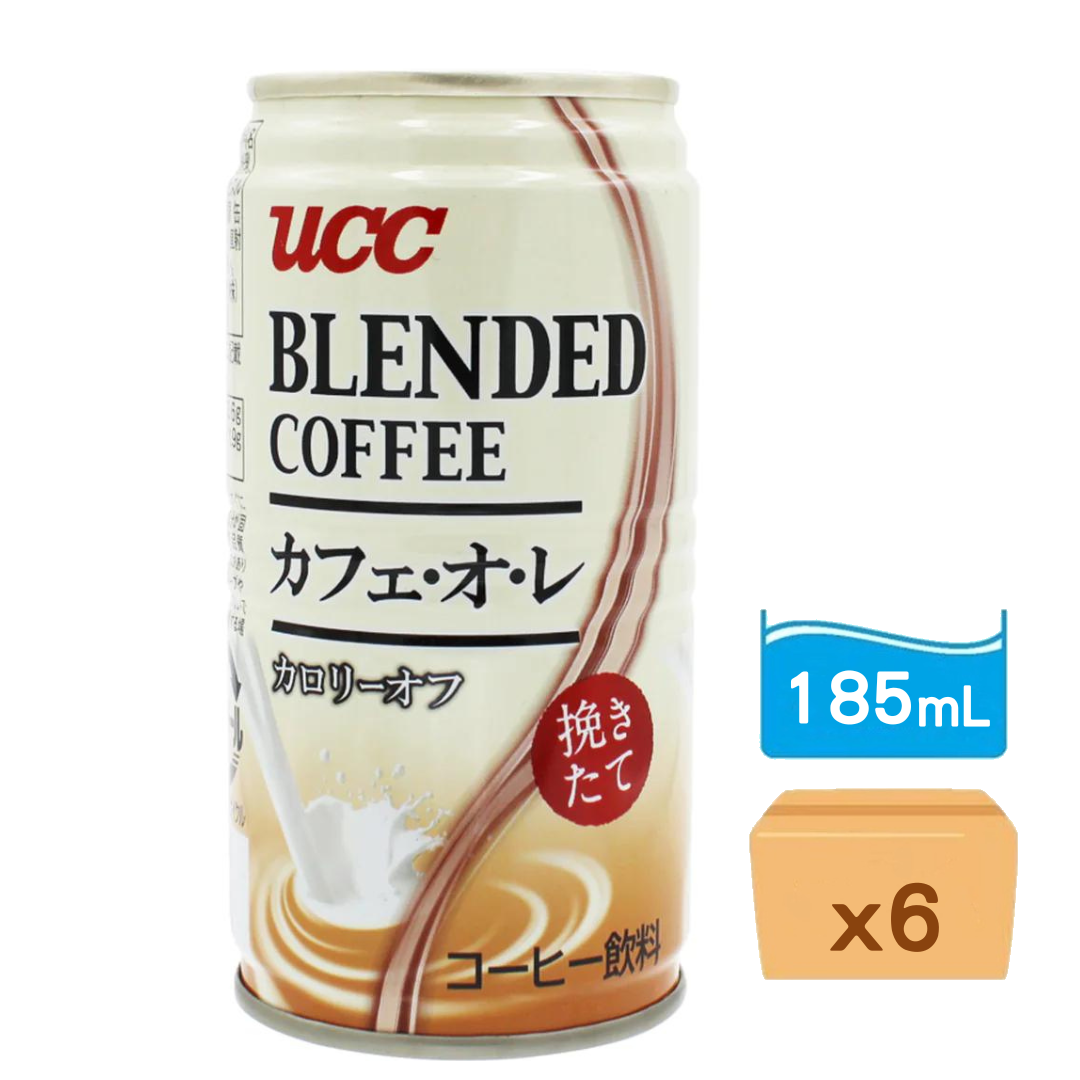 UCC香滑牛奶咖啡 185ml x 6罐