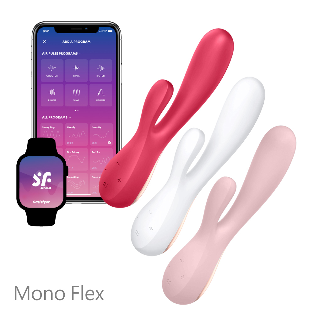 德國 Satisfyer Mono Flex APP遠端遙控 G點按摩棒 兔耳按摩棒