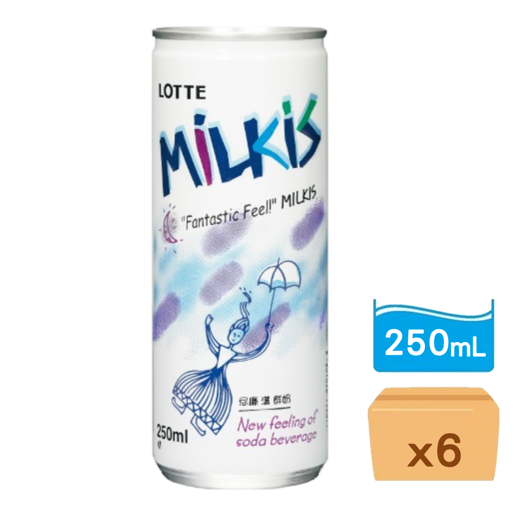 樂天-忌廉溝鮮奶 250ml x 6罐