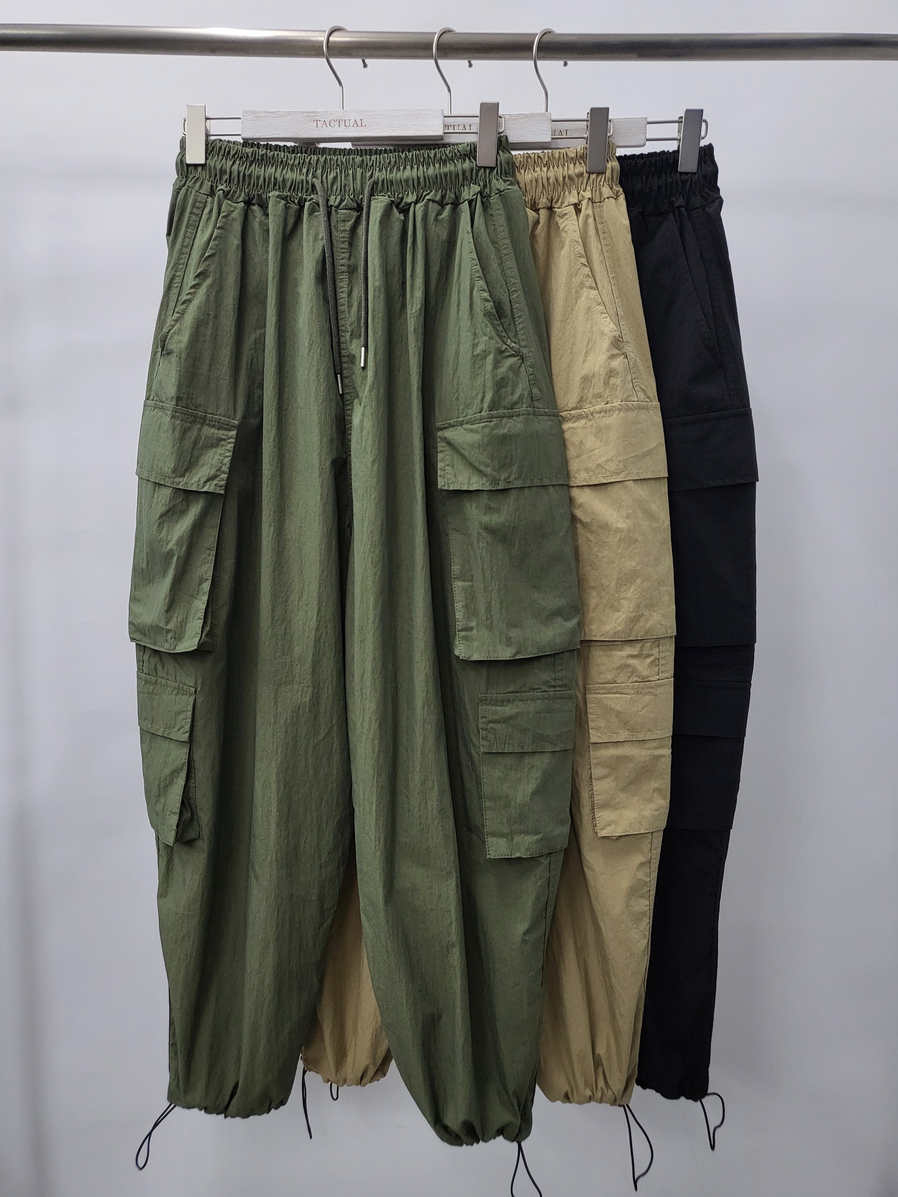 工裝可束腳鬆身褲 P2249