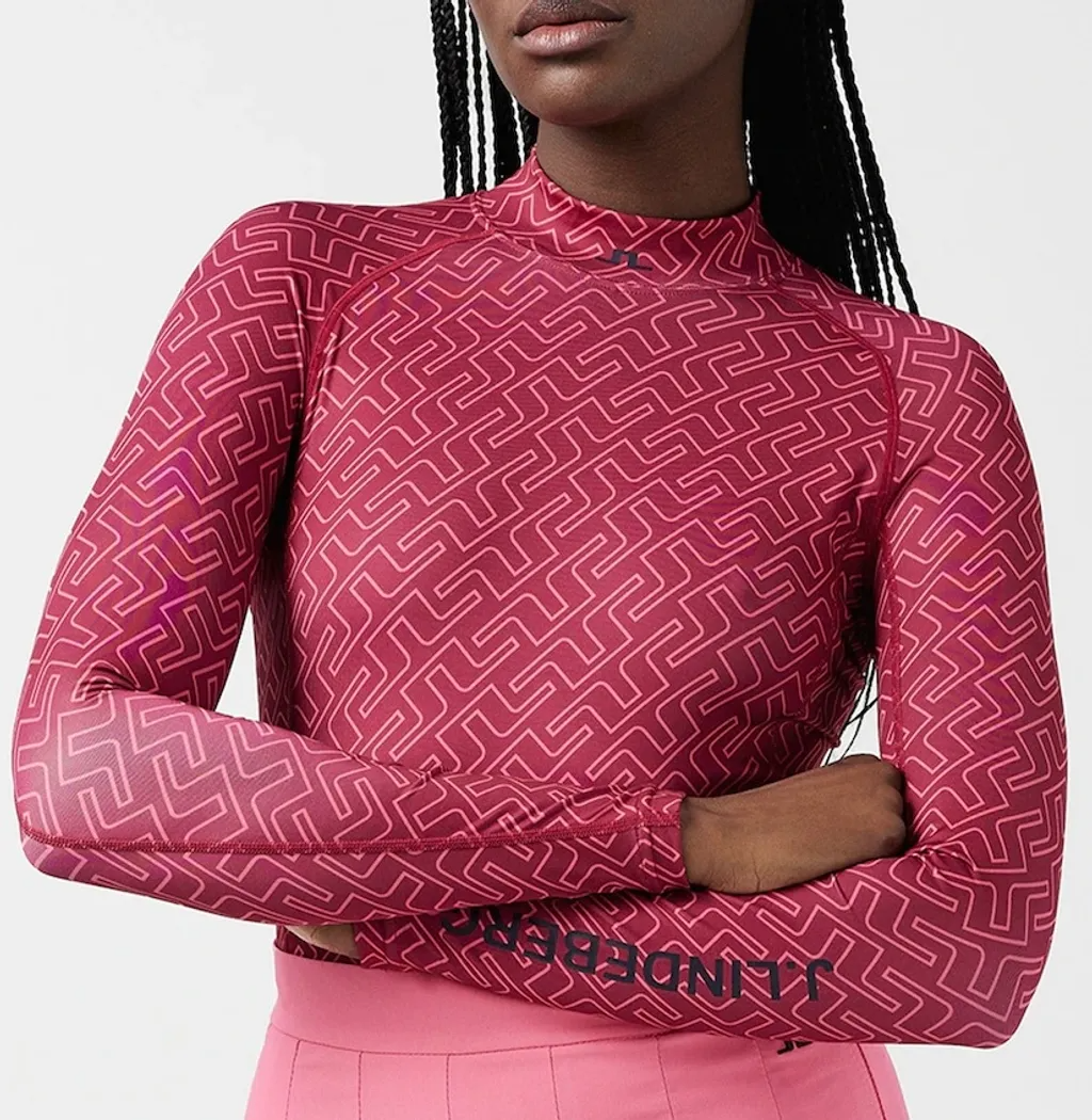 女 【現貨 】JL正品7折起/JLindeberg Asa Soft Compression Top Hot Pink/ 中層內搭衣 /中層壓力衣 /#2210JL