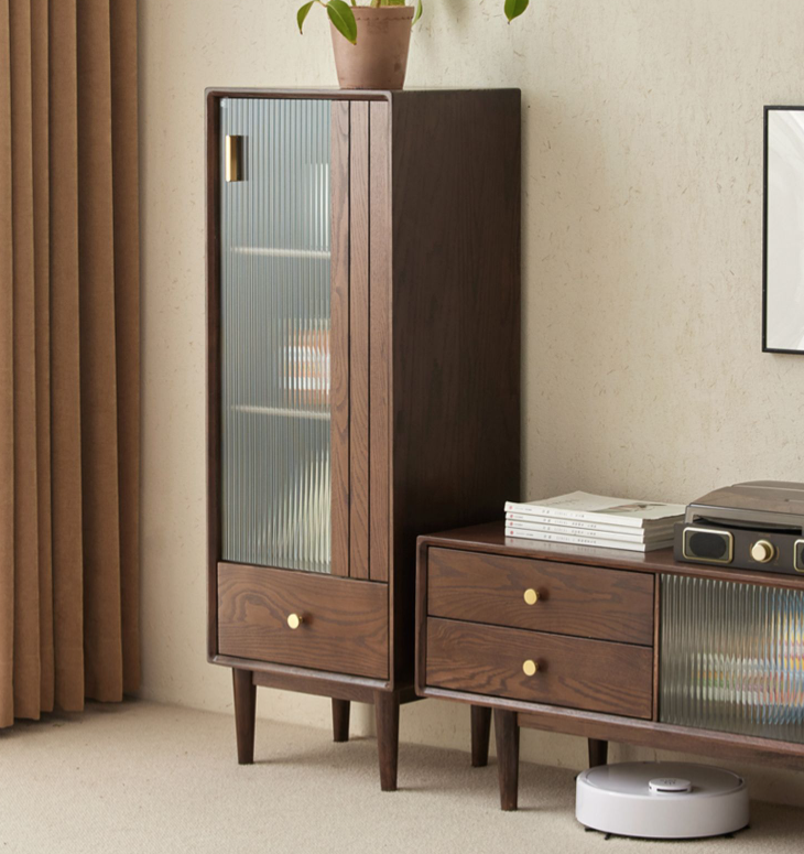 澹雅胡桃電視邊櫃 ZY-H7101