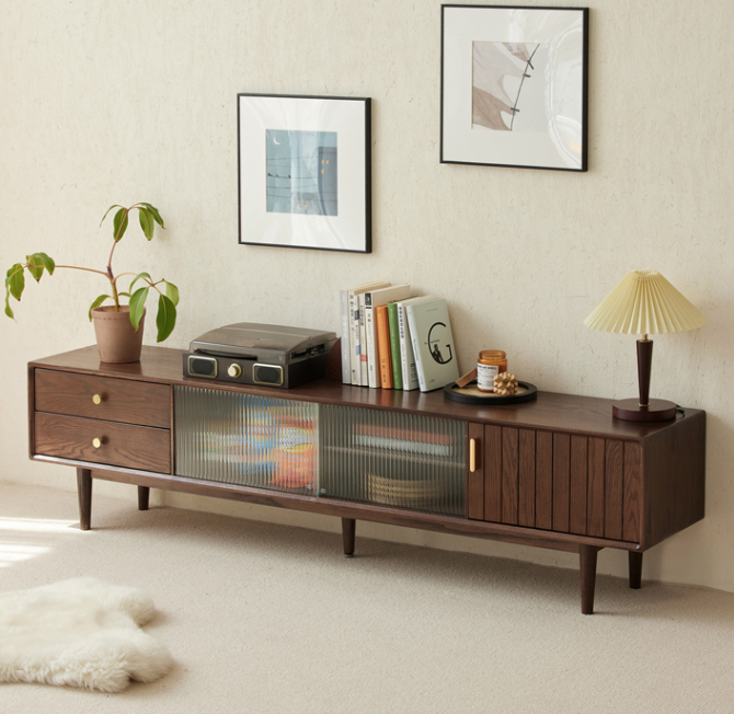 澹雅胡桃電視櫃 ZY-H7081