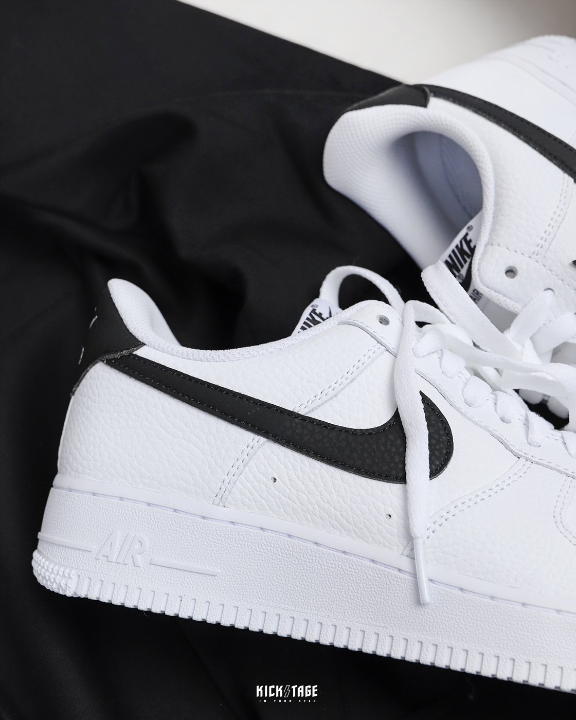 NIKE AIR FORCE 1 AF1 全白黑勾白金小GD 低筒休閒鞋【CT2302-100】