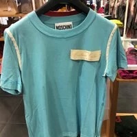 [S] MOSCHINO COUTURE SHORT SLEEVE T-SHIRT,BLUE, DJ0707-0440-0333, FINAL SALE (SM439)