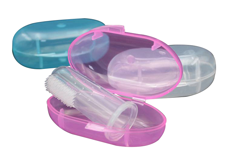 寵物軟毛指套牙刷+收納盒(隨機)