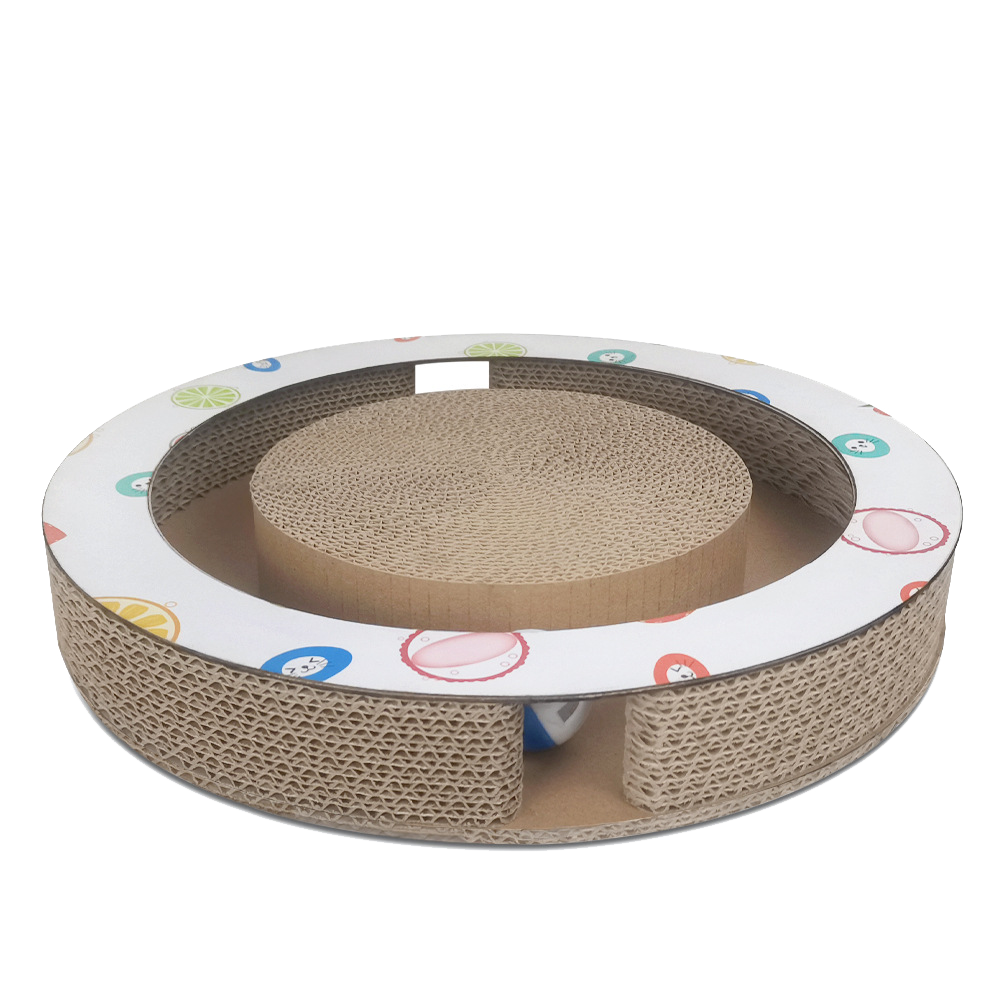 鈴鐺造型貓抓板-圓形